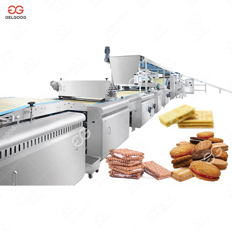 Мелкомасштабный автоматический тонкий крекер для содового крема машина производства сэндвич-печенья цена