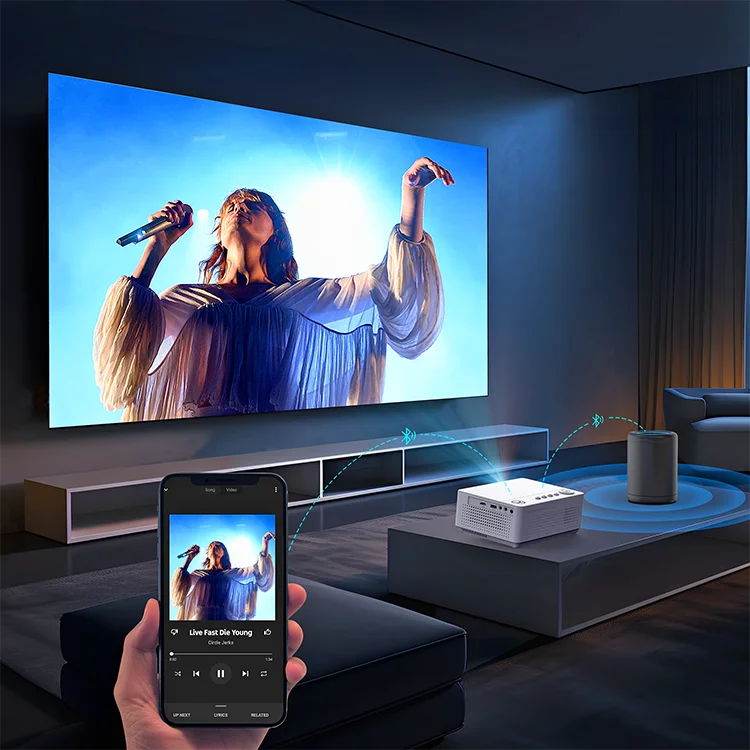 VANKYO L470A Customized Logo LED Projector 1080 Support Smart WiFi Bidirectional Bluetooth Projector