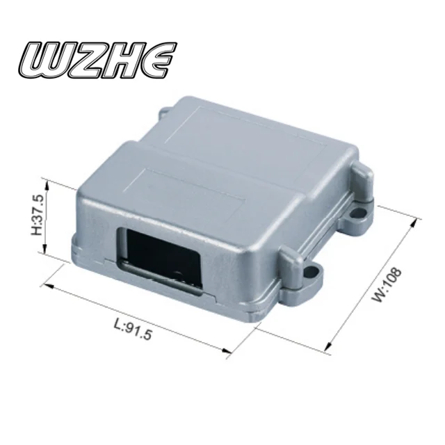 24 Pin Single Hole PCB ECU Automotive Aluminum Waterproof  Box for HCCPHPE24BKA90F