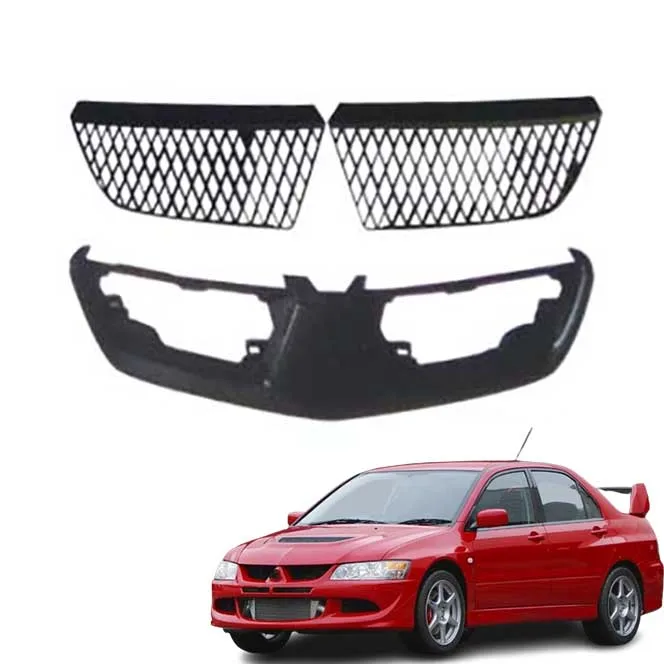 car auto parts front grille cover kit for Mitsubishi Lancer 2003 2005 2007 accesorios body kit