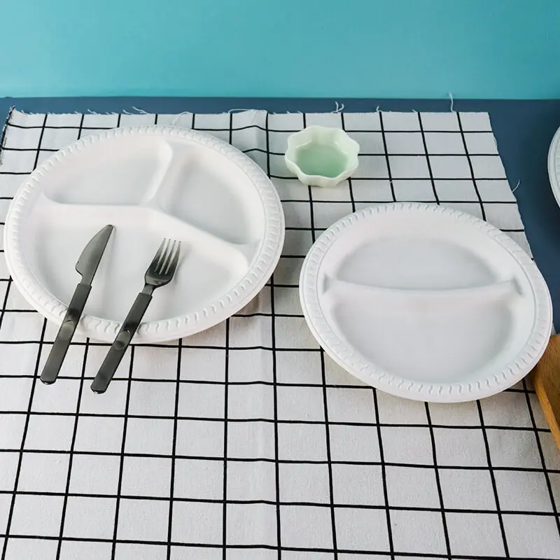 Decorative Disposable Plates Plate Food Service School Trays For Sale