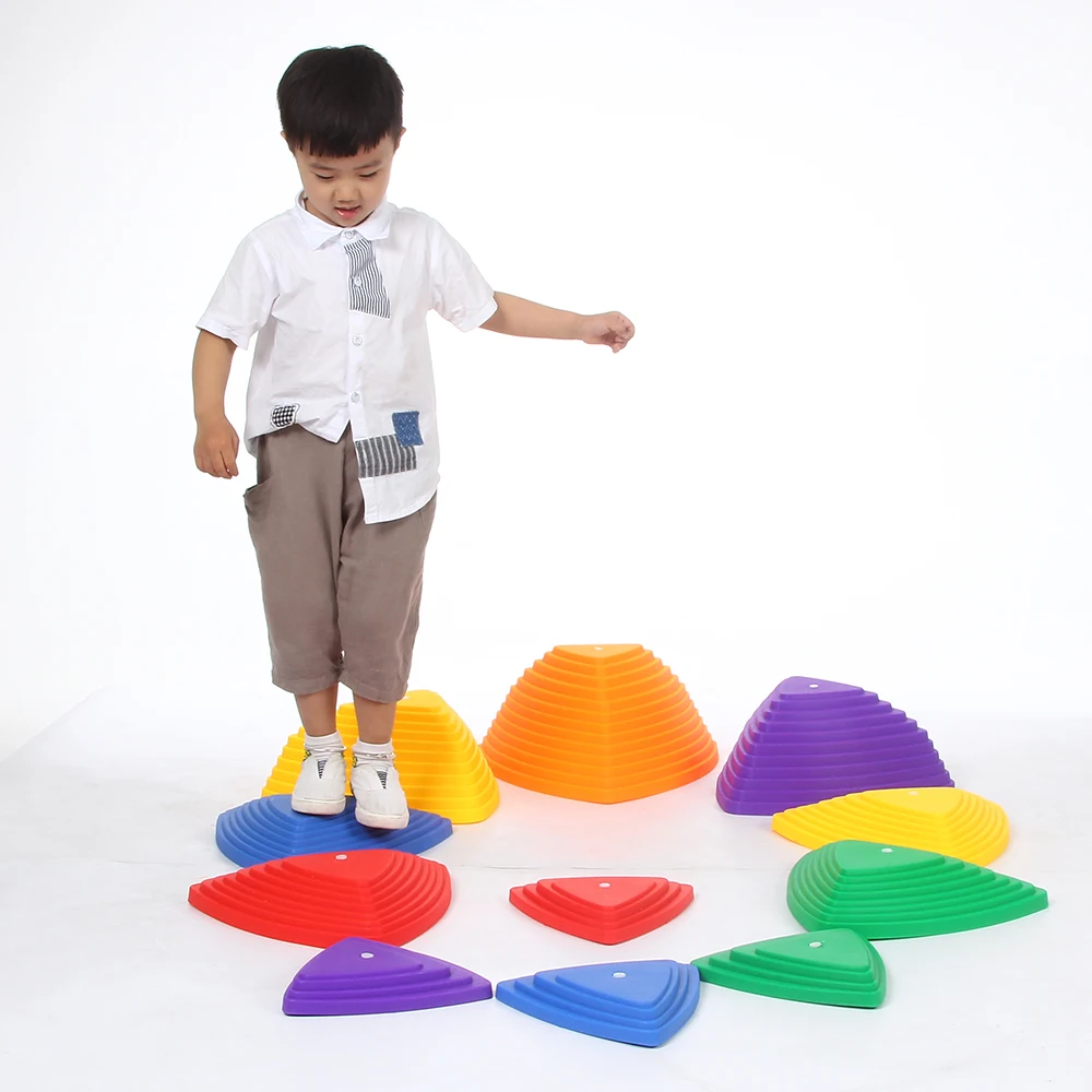 River Balance Stepping Stone Crossing River Balance Game Exercise