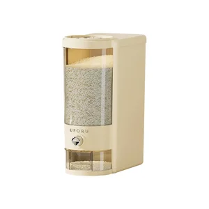 Large-Capacity 10kg Pressed Rice Bucket Transparent Kitchen Container Food-Grade Insect-Proof Moisture-Proof Foods Storage