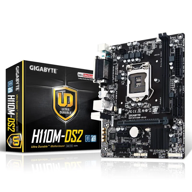 High Quality Hot Selling Computer Desktop Motherboard with Various Models H110 Series Dual DDR4 Channels Motherboard