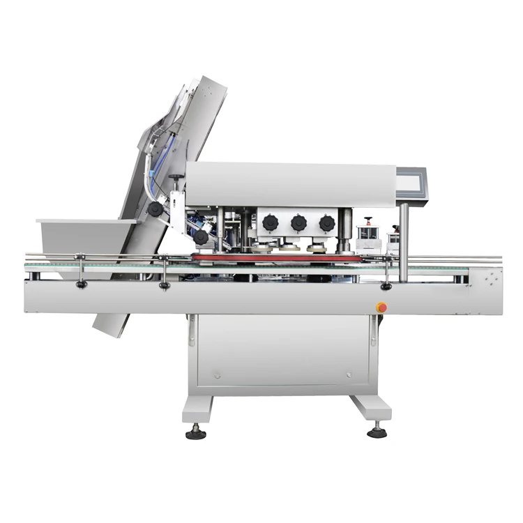 Новая автоматическая машина для укупорки винтов с конвейером по заводской