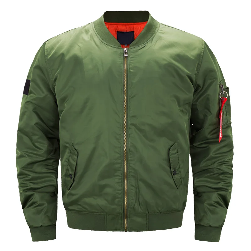 Quality Item in Stock Stylish Custom Logo Jacket Coat Mens Big Size Street Wear Out Wearing Bomber Jacket
