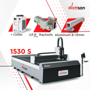 Wattsan 1530 S Raycus IPG 1.5KW 4KW 6KW laser cnc Aluminium Steel brass best fiber laser cutting machine 3000w metal sheet