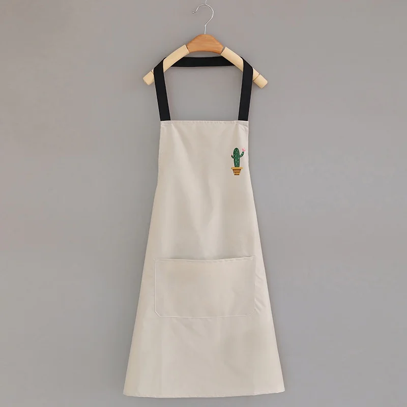 Apron Household Kitchen Waterproof and Oil-Proof Catering Special New Summer Thin Workwear Custom Logo Adult Men preview 6
