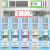 Étiquettes en papier pour bagages avec code-barres
