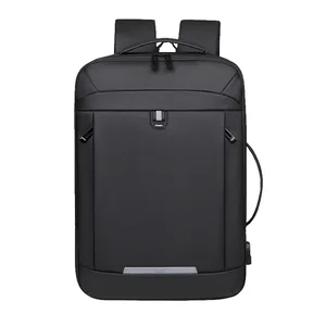 USB Charging 15.6" Laptop Backpack Waterproof Polyester for Work Commute