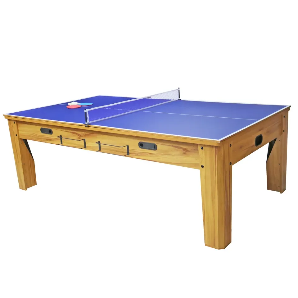 Multi Function 8ft Table Combo Game Table 4 In 1 Air Hockey Pool