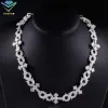 Cross cuban link chain