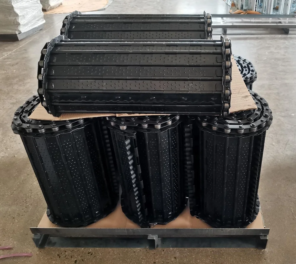 Factory Supply CNC Chip Conveyor Chain Various Pitch Steel Plate Hinged Conveyor Chain