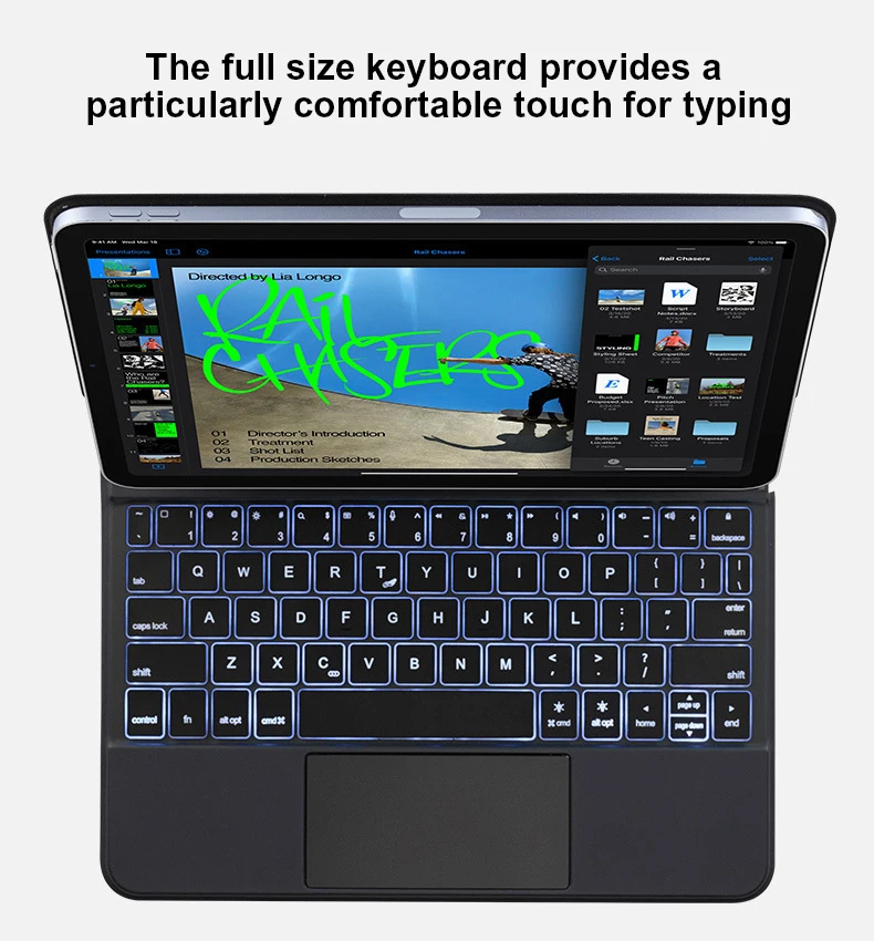 Custom Aluminium Keyboard bluetooth Keyboard with Touchpad Wireless ...