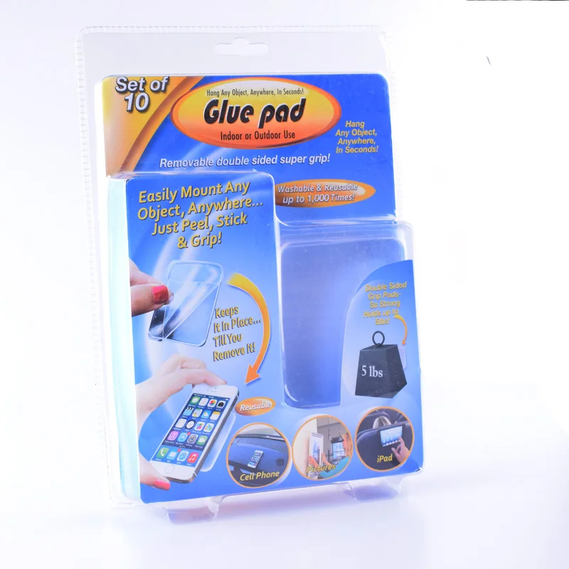 Transparent Square Pu Gel Sticky Gel Anti Slip Pads Selfadhesive Nano