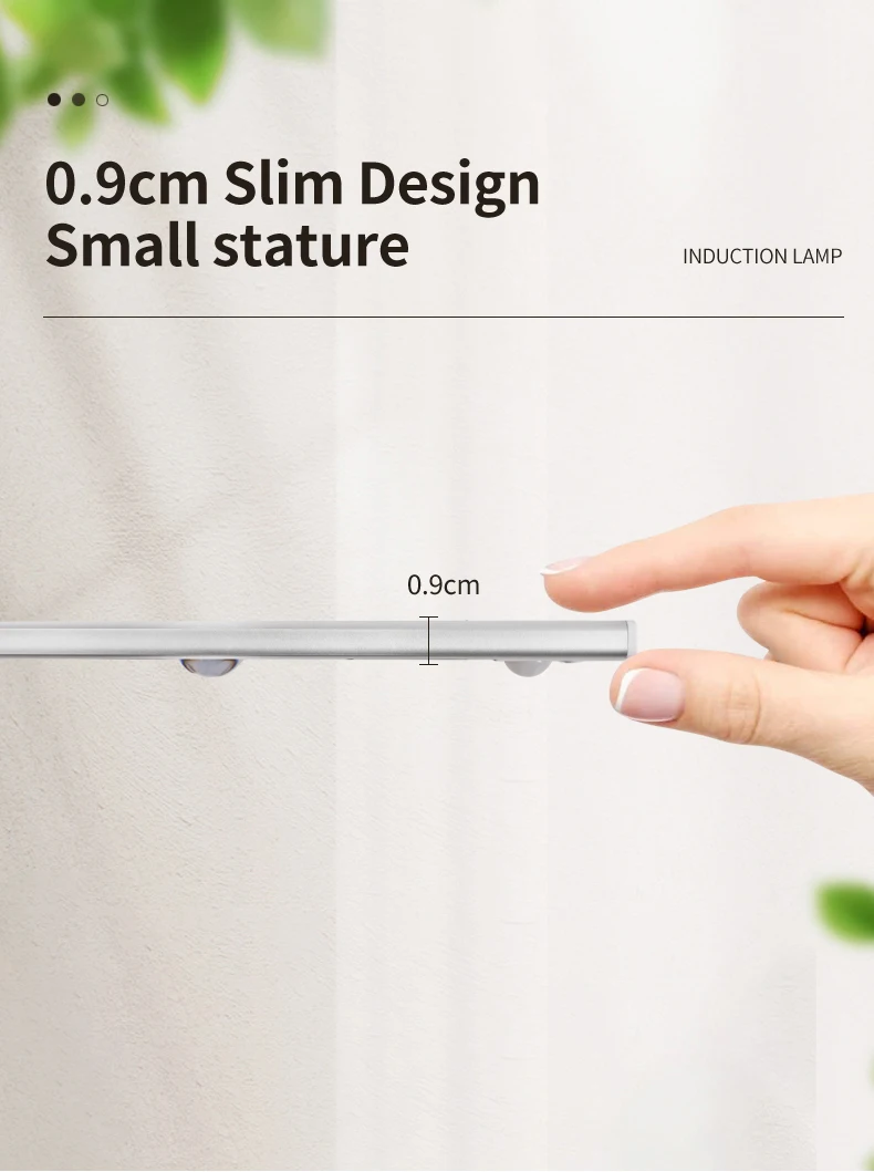 猫眼无线橱柜下照明运动传感器室内壁橱灯下厨房衣柜