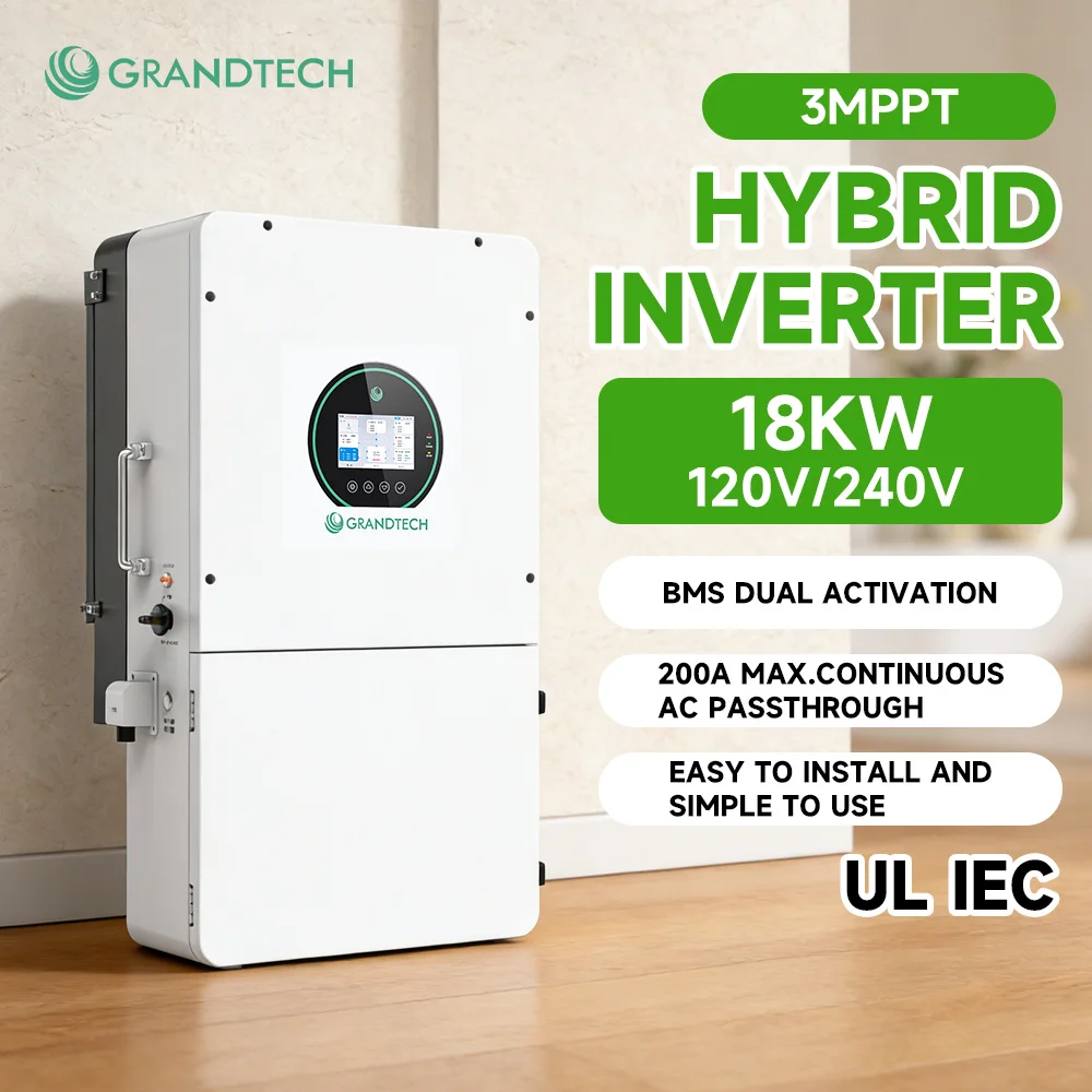 USA CA Srne  16KW 14KW 15kw 18KW Hybrid Solar Inverter Split Phase Low Voltage Energy Storage for Residential Home Use AC Output