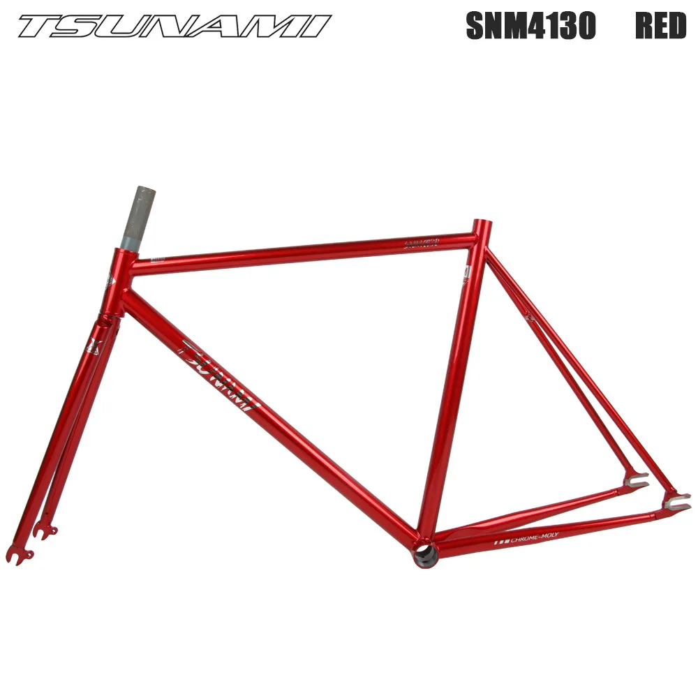 TSUNAMI SNM4130 Chromoly Steel Fixie Frame - Lightweight 700C
