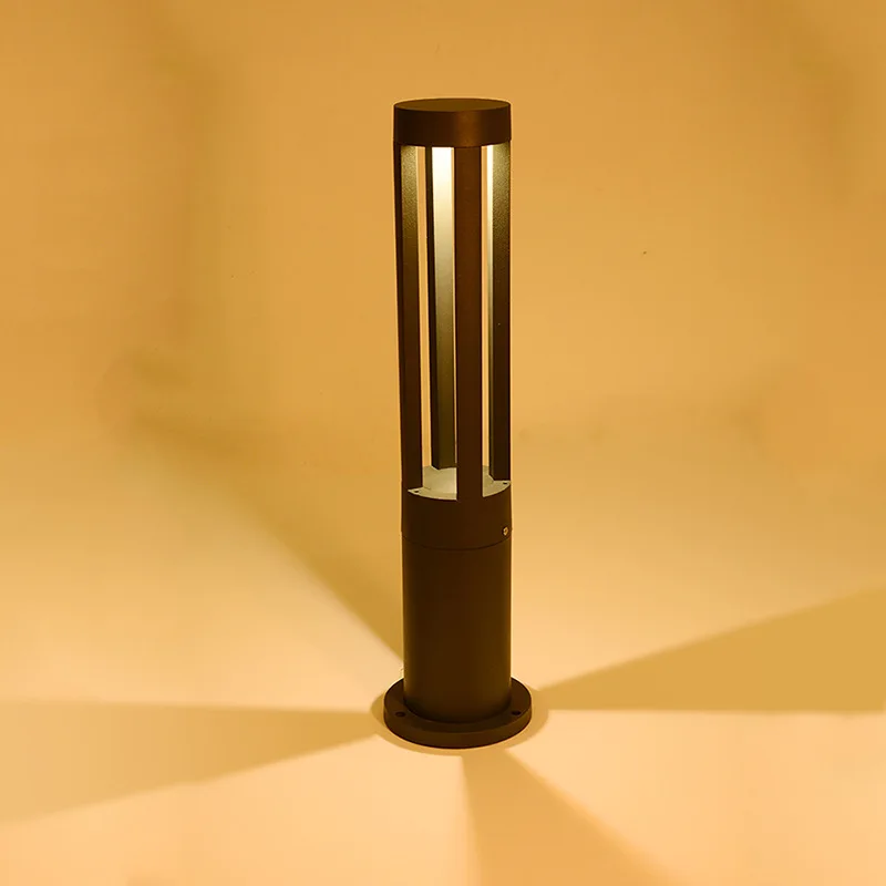 2021 New Design Round Shape 4 Beam Angle Led Outdoor Bollard Light