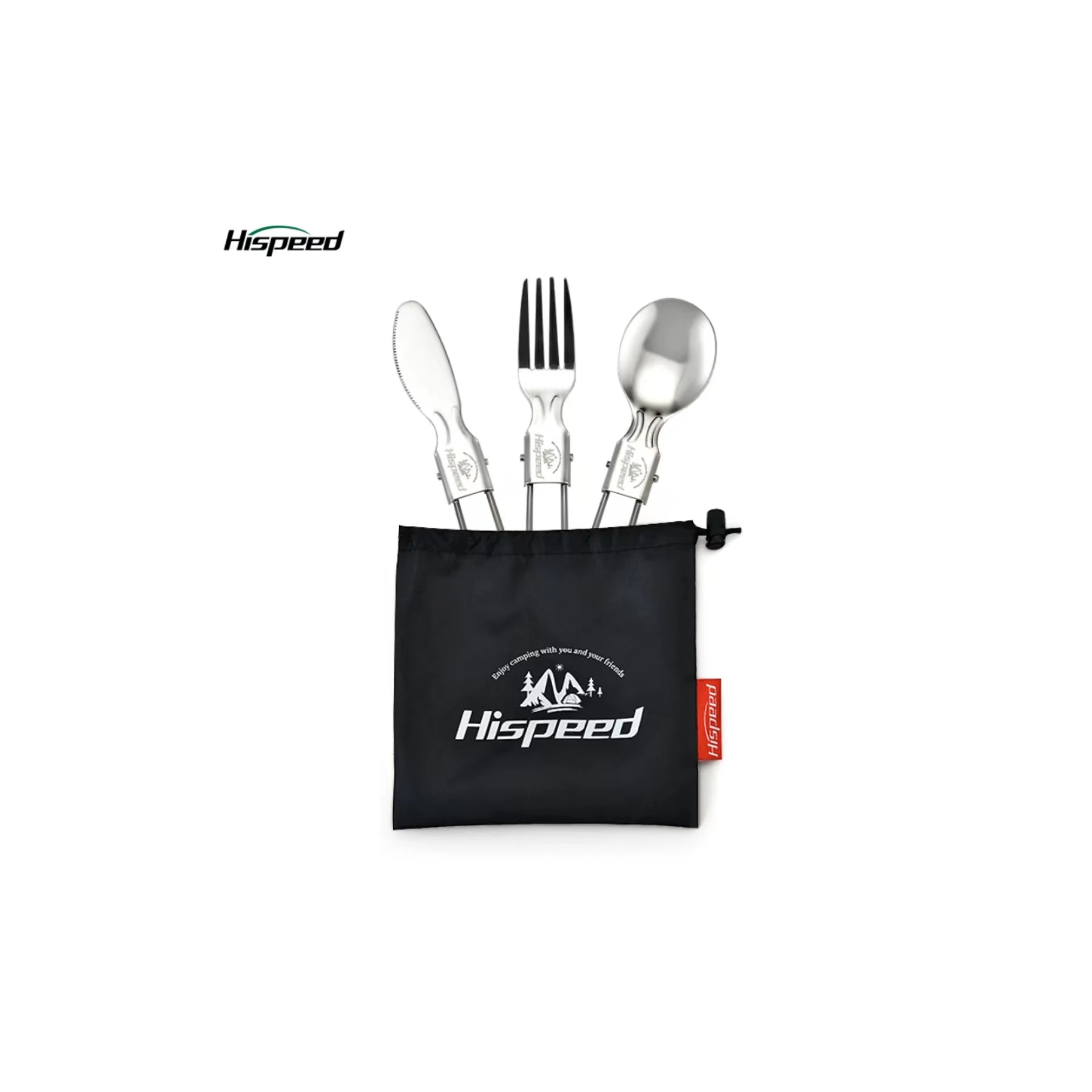 Hispeed Ultra Lightweight Knife Fork And Spoon Set Camping Travel
