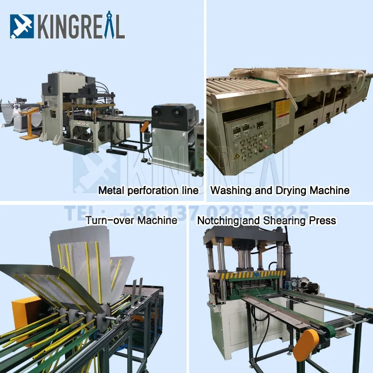 KINGREAL High Speed Ceiling Tile Production Line Suspended Drop False Metal Ceiling Perforated Panel 60X60CM Automatic Line