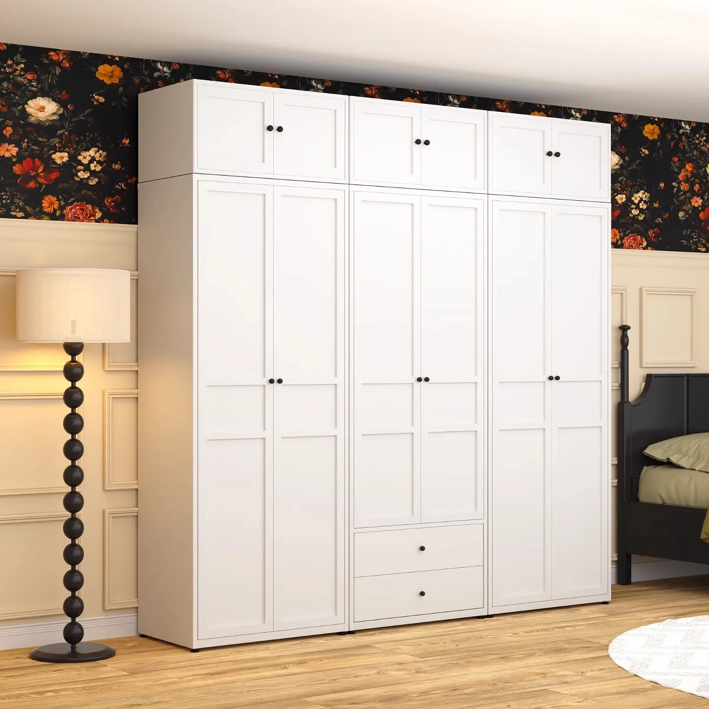 2-Swing Door Steel Wardrobe Office & Bedroom Metal Almirah Storage Clothes Cabinet School Furniture supplier