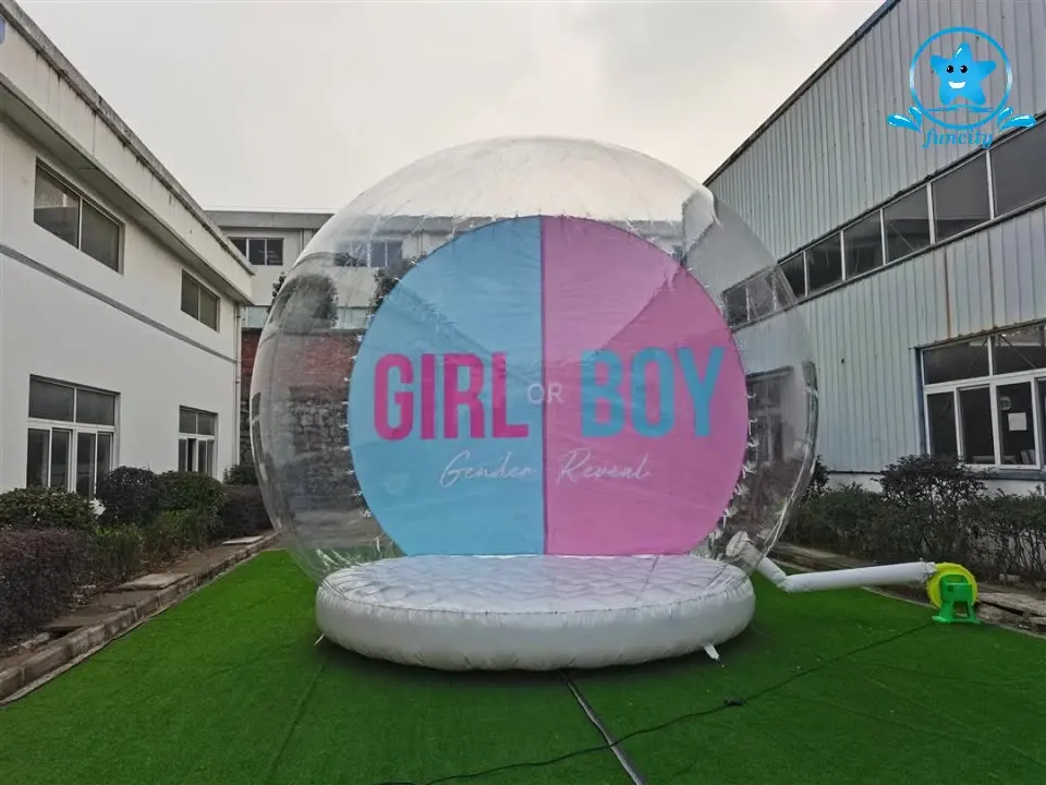 4m Customized Outdoor Gender Reveal Inflatable Bubble House Photo Booth