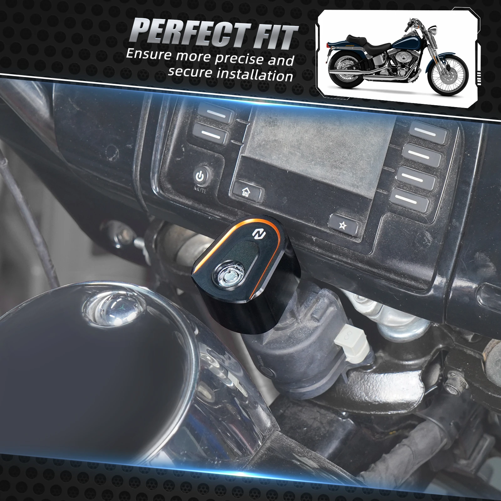 Nicecnc Ignition Switch Cover Cap For Harley Street Glide Flhx 2017