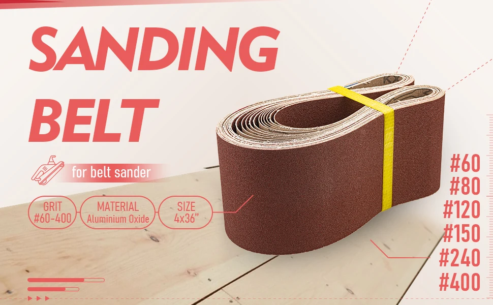 Kx167 Abrasive Aluminum Oxide Sand Belt Sanding Belt For Polishing Wood