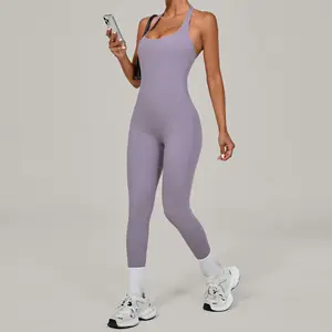 Fitness Yoga Clothes High Strength Workout Wear Women One Piece Yoga Sports Jumpsuit