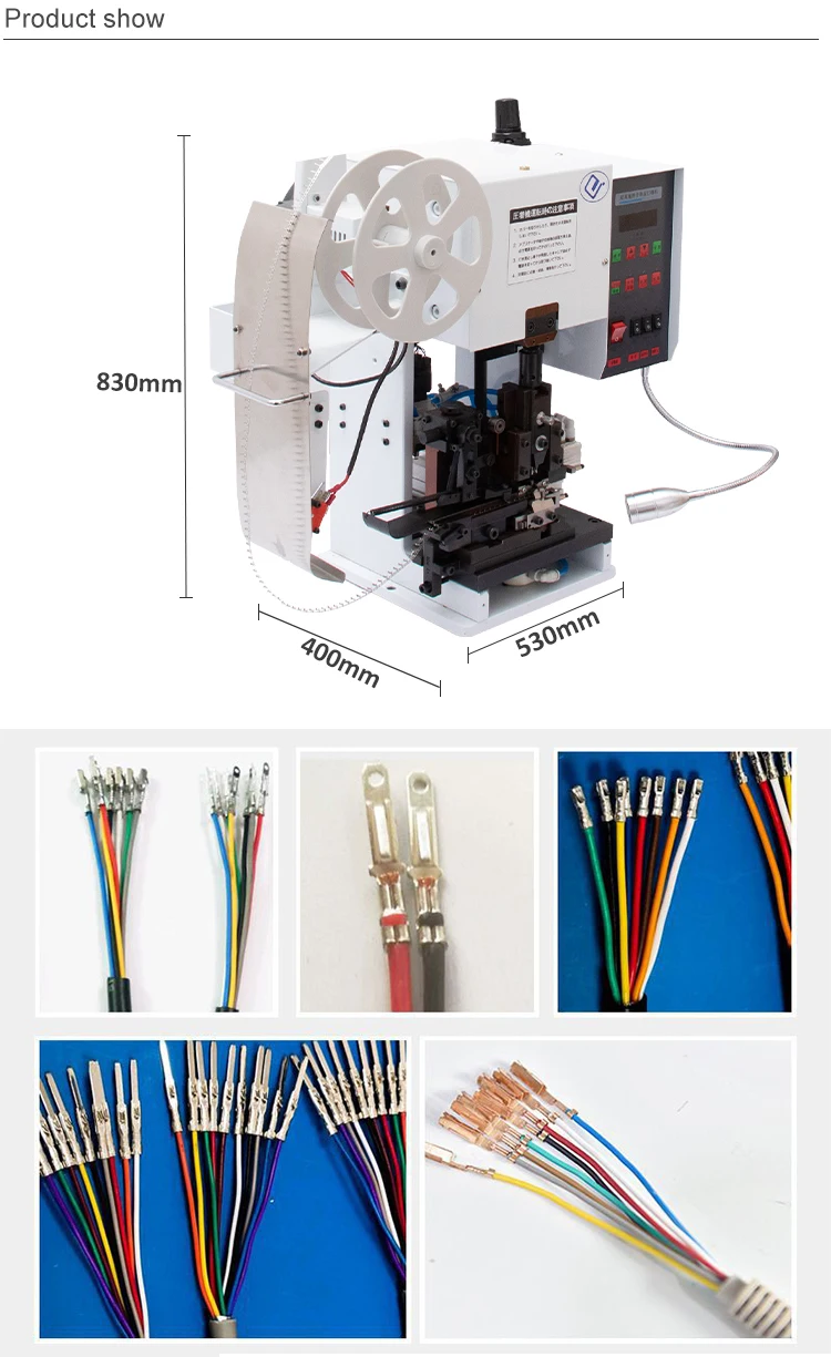 EW-50A Semi-Automatic cable stripping and crimping machine for Molex JST XH cable terminal crimp machine