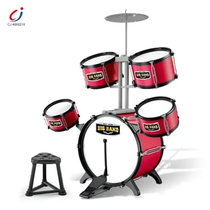Chengji Musical Instrument Plastic Educational Children Paly Set Jazz Drum Set for Kids