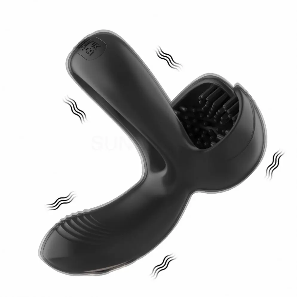Free Custom Box Cock Ring Vibrator for Men, Delay Ejaculation Sex Toy Without Brand Name