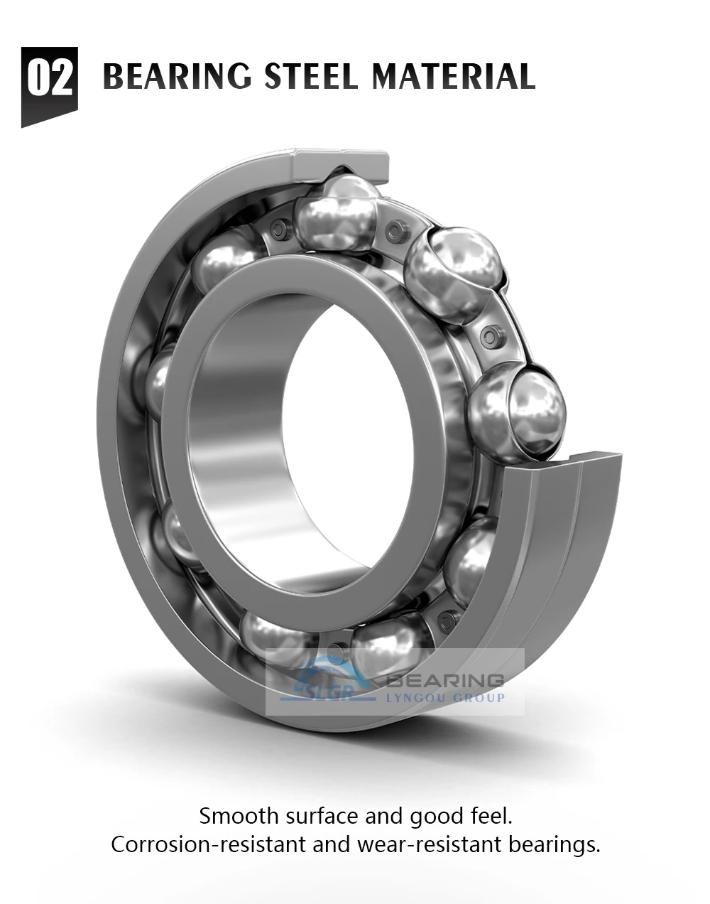 Slgr Drdb001 Deep Groove Ball Bearing Steel Ball 6000zz High Speed Low