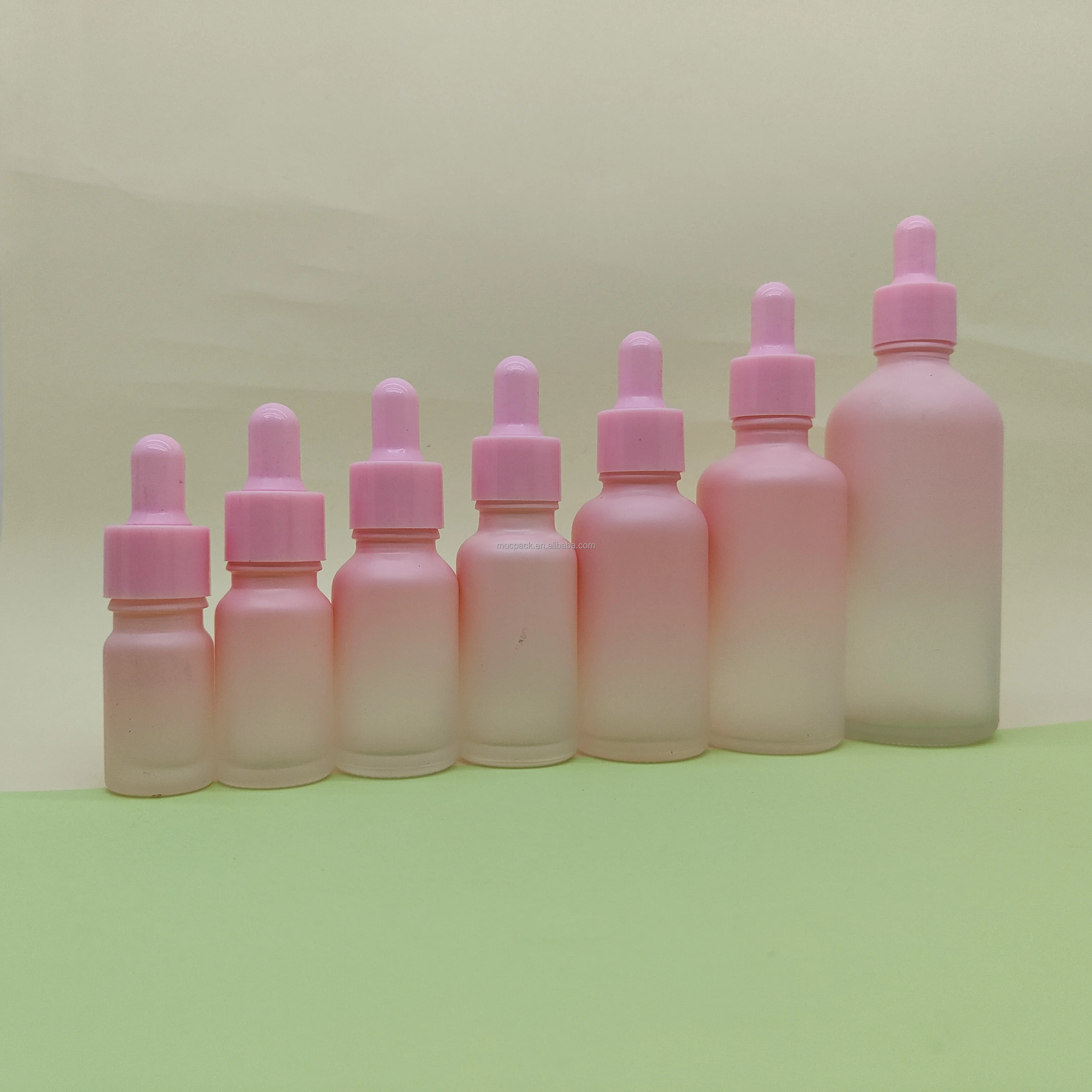 product hot sale gradient pink dropper bottle 5ml 10ml 150ml 30ml 50ml 100ml glass essential oil dropper bottle-30