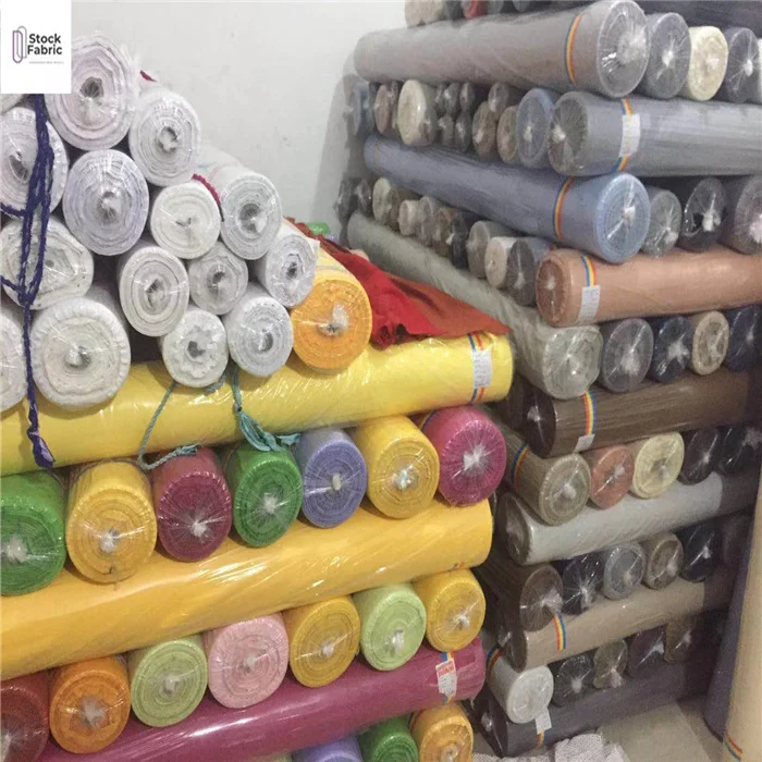 Горячая продажа трикотажная спортивная ткань Блокировка готовая Стоковая партия Быстрая