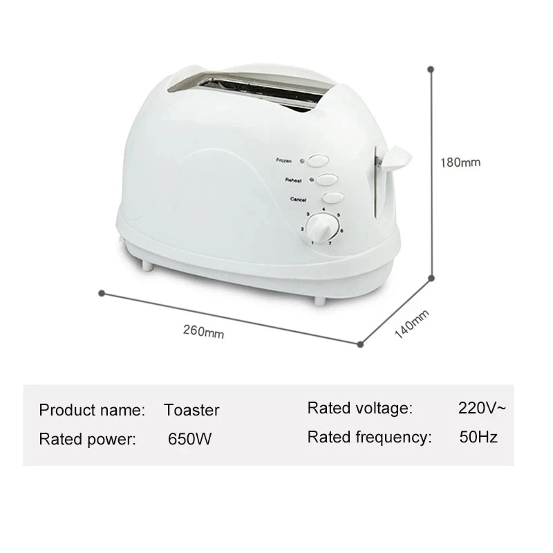 Wholesale Mini Household Toaster Electric Baking Bread Maker Stainless  Steel Automatic Breakfast Machine Toast Sandwich Oven 2 Slices From  m.