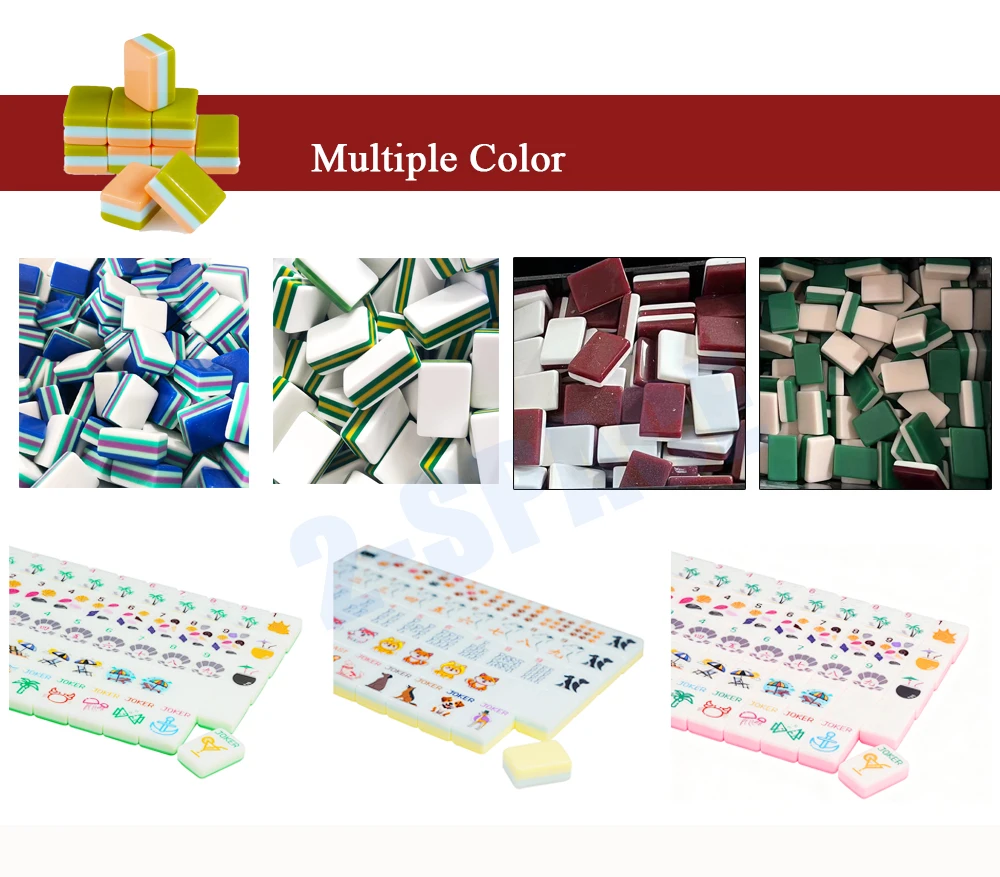 Customized Millennial Pink Mahjong Tiles - Durable Eco-Friendly ...