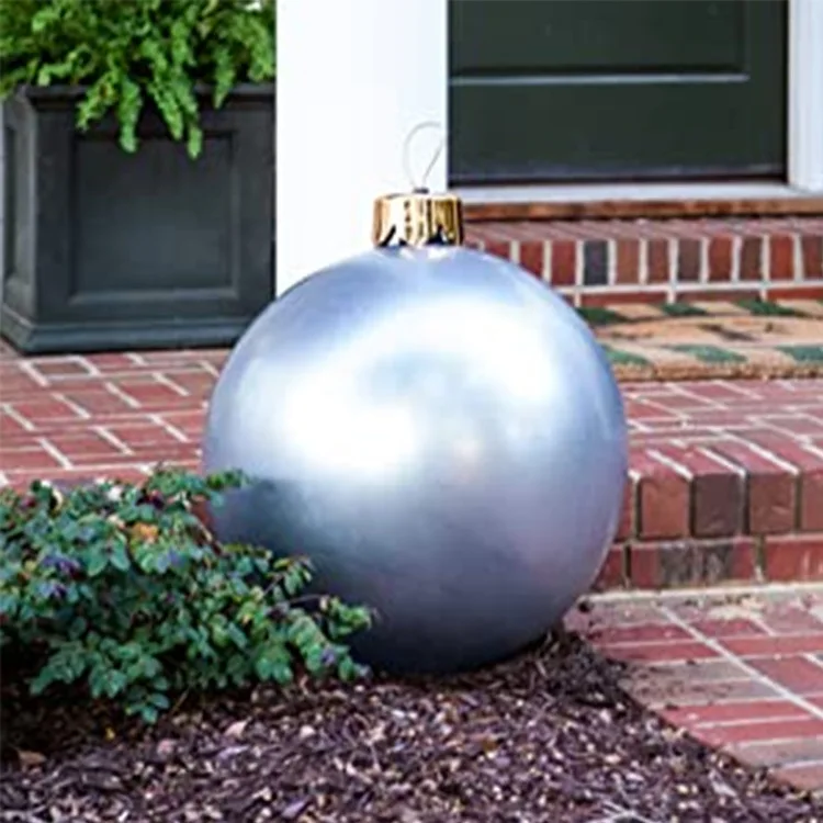 High Quality Solid Color Seamless Inflatable Christmas Balls For Garden ...