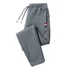 Red label zipper pants Straight leg dark gray (fish scale)