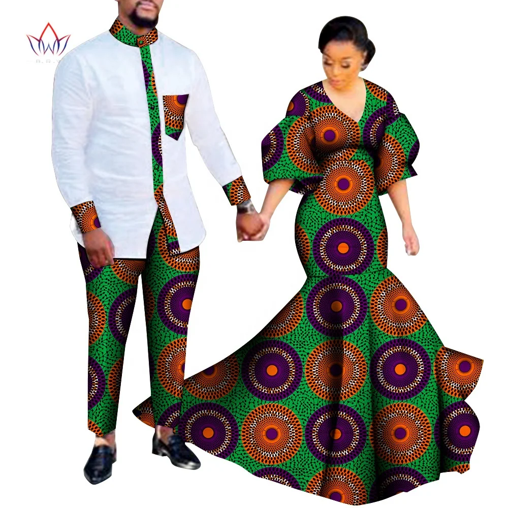 High Quality Traditional African Dress For Couples Matching Clothes For ...