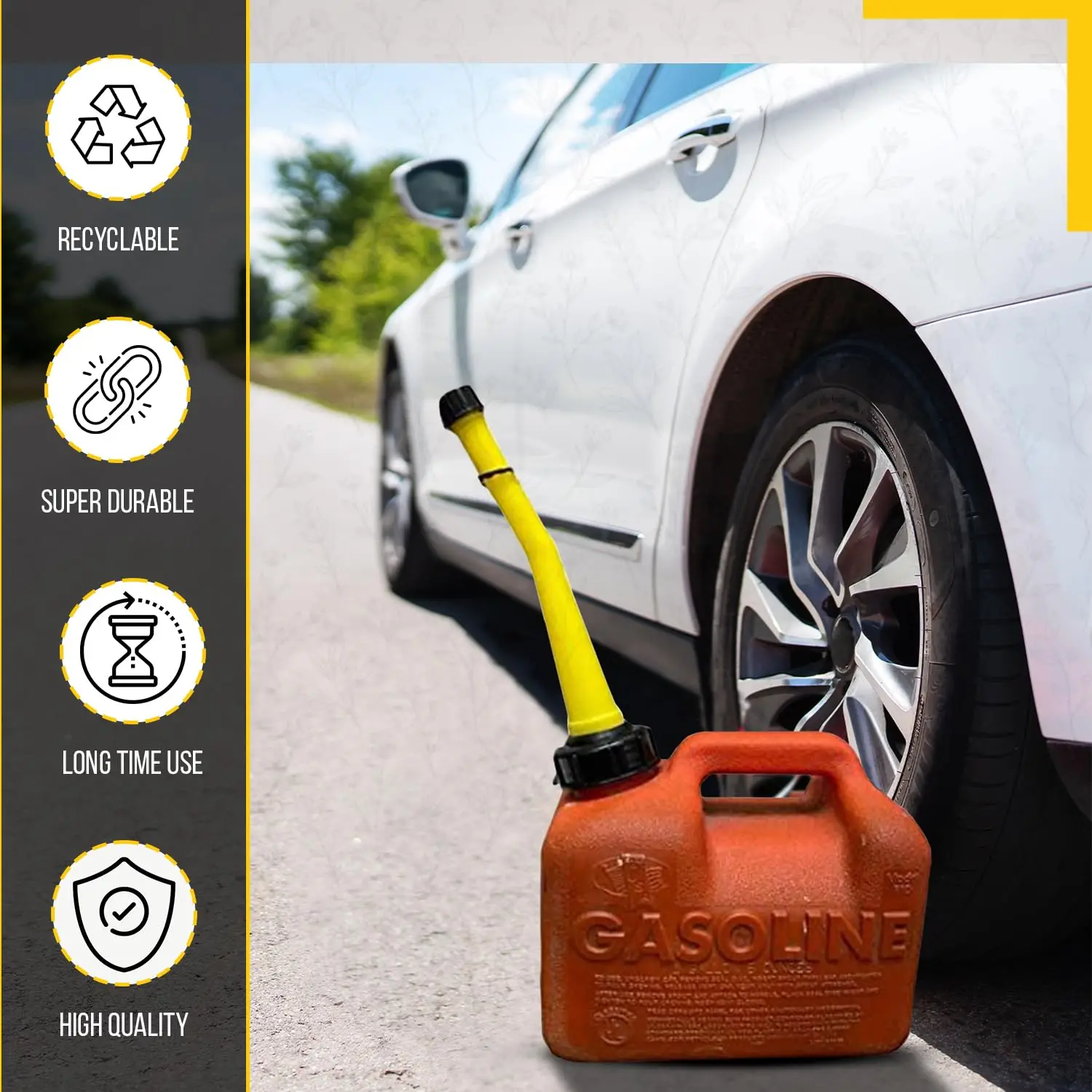 Gas Can Spout 8.5 Inches Fuel Can Spout With Gas Screw Cap Gasket Stopper Cap And Vent Cap Buy