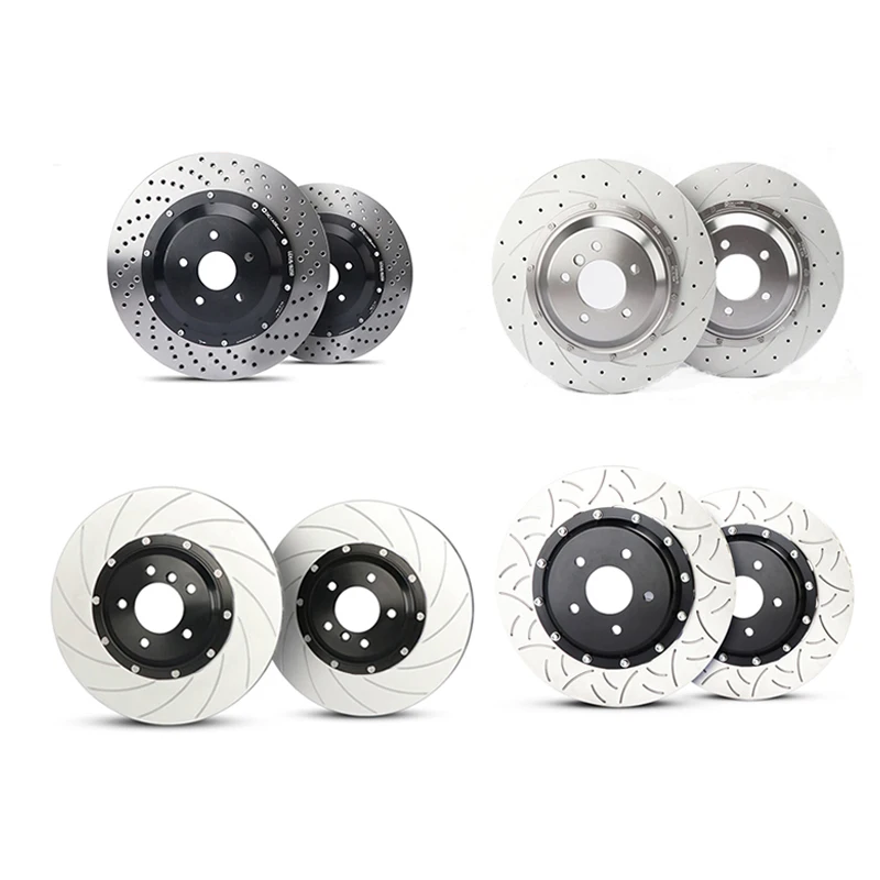 factory auto brake disc 330mm 345 mm 380mm 410mm slot and drilled line /J pattern/ Dragon/ Fish brake discs