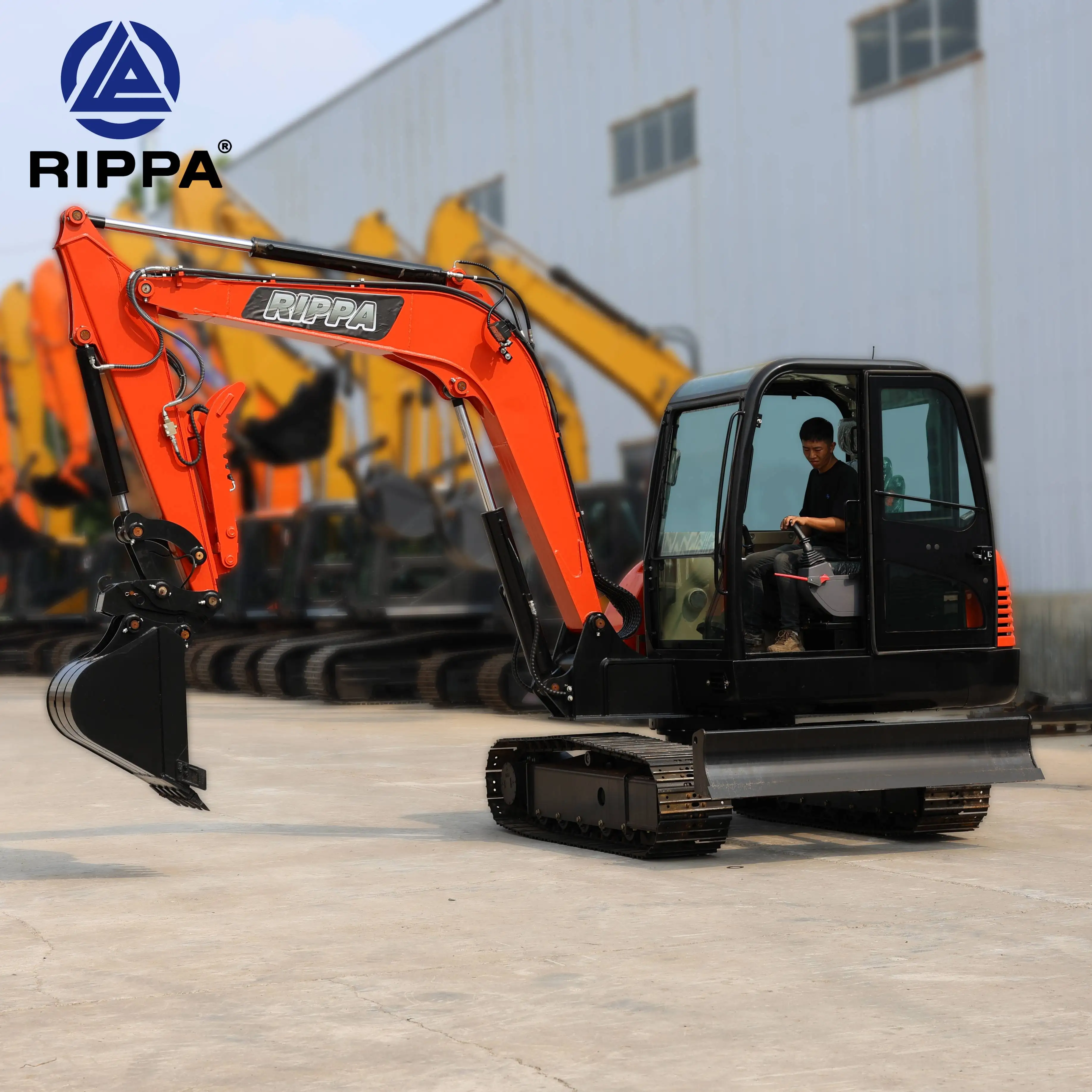 Free Shipping Kubota Excavators Machine Crawler Digger 6 Ton EPA Engine Excavator Home Mini Excavator for Sale