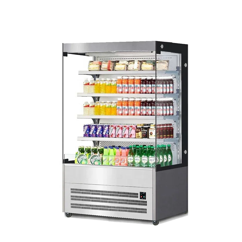 Open Chiller Showcase Display Case Commercial Refrigerator    Commercial  Refrigeration Equipment