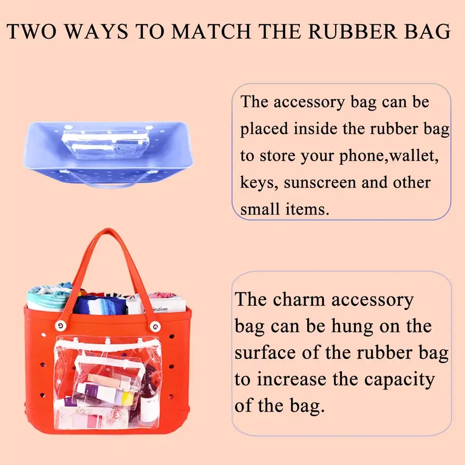 Source BOGG BAG ACCESSORIES Transparent PVC Makeup Cosmetic Bags Bogg Bag  Accessories Inserts on m.