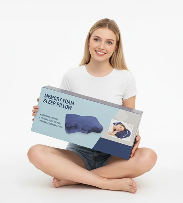 Cervical Neck Pain Bed Sleep Contour Butterfly Shaped Side Sleeper Ergonomic Memory Foam Neck Support Legacy Contour Pillow