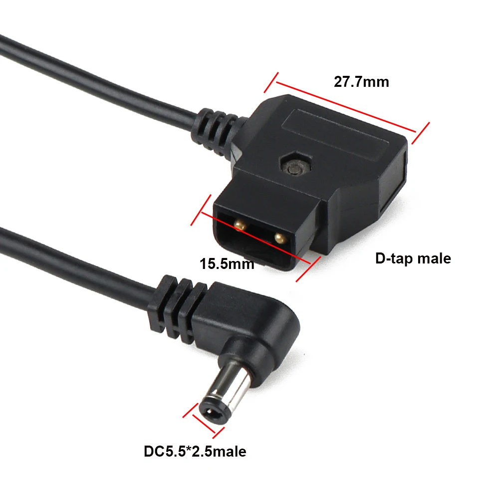 Câble D-Tap Vers DC 5,5x2,1 Mm - 40 Cm - Pour Caméra & Moniteur - 5
