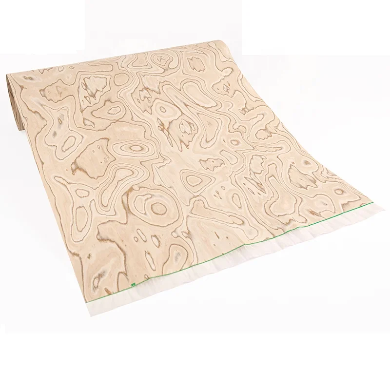Recon Engineered Maple Burl Wood Veneer for Wallcovering Panels Kitchen Cabinet Plywoods Skin