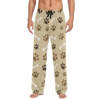 New Design Classic Customized Sleep Bottom Men's Cotton customs logo Pajama Pants cheap price